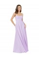 Sleeveless Lilac Spaghetti Straps Soft Chiffon A-Line Bridesmaid Gown Brisbane