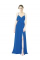 Sleeveless Royalty Spaghetti Straps Soft Chiffon A-Line Bridesmaid Dress Brisbane