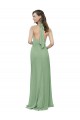 Sleeveless Halter Neck Soft Chiffon A-Line Formal Dress / Bridesmaid Dress Brisbane