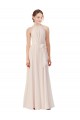 Sleeveless Bateau Neck Soft Chiffon A-Line Bridesmaid Dress Brisbane
