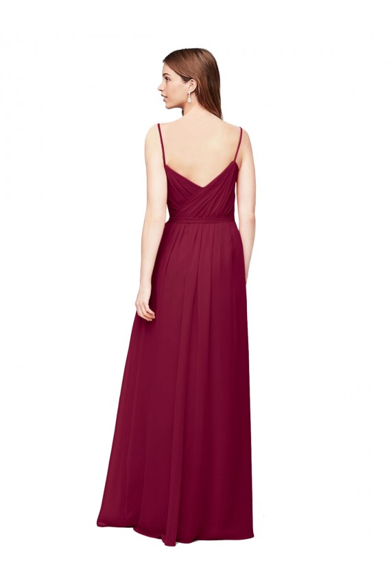 Sleeveless V-Neck Soft Chiffon A-Line Bridesmaid Dress / Formal Dress Brisbane