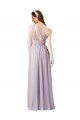 Sleeveless Grape One Shoulder Chiffon A-Line Bridesmaid Dress Brisbane