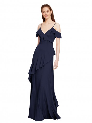 Sleeveless Off the Shoulder Chiffon A-Line Formal Dresses / Bridesmaid Dresses Brisbane