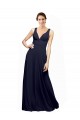 Sleeveless V-Neck Open Back Chiffon A-Line Wedding Guest Dress Brisbane