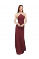 Sleeveless Halter Neck Open Back Soft Chiffon Sheath Formal Dress / Bridesmaid Dress Brisbane