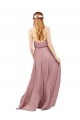 Sleeveless Royal Blue Spaghetti Straps Chiffon A-Line Bridesmaid Dress / Evening Dress Brisbane