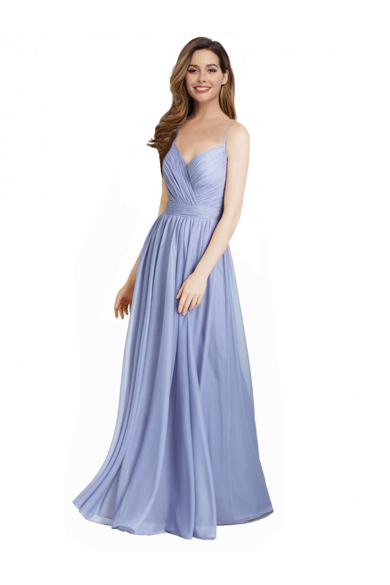 Sleeveless Sweetheart Open Back Chiffon & Lace A-Line Bridesmaid Dress / Evening Dress Brisbane