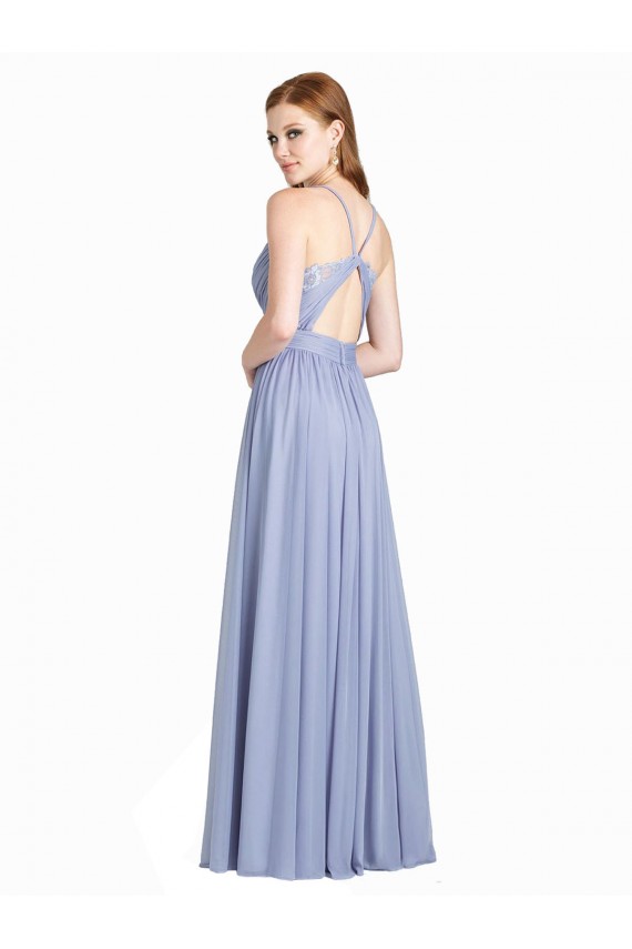 Sleeveless Sweetheart Open Back Chiffon & Lace A-Line Bridesmaid Dress / Evening Dress Brisbane