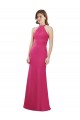 Sleeveless Halter Neck Criss Cross Open Back Soft Chiffon A-Line Bridesmaid Dress Brisbane