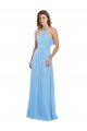 Sleeveless Halter Open Back Chiffon A-Line Bridesmaid Dress / Evening Dress Brisbane