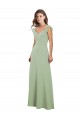 Cap Sleeves Sweetheart Low Back Soft Chiffon A-Line Bridesmaid Dress / Formal Dress Brisbane