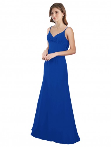 Sleeveless Sweetheart Low Back Soft Chiffon A-Line Evening Dress / Bridesmaid Dress Brisbane