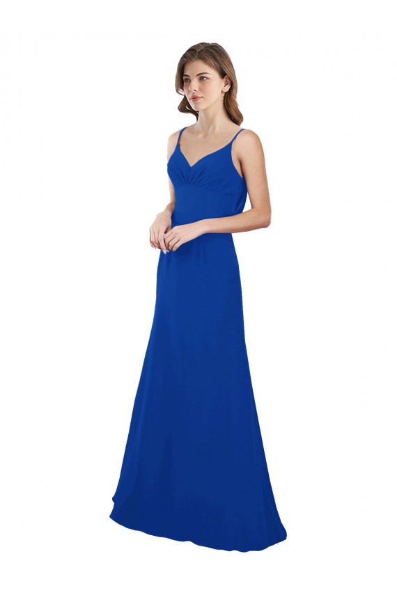 Sleeveless Sweetheart Low Back Soft Chiffon A-Line Evening Dress / Bridesmaid Dress Brisbane