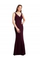 Sleeveless V-Neck Low Back Soft Chiffon Mermaid Bridesmaid Dress Brisbane