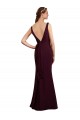 Sleeveless V-Neck Low Back Soft Chiffon Mermaid Bridesmaid Dress Brisbane