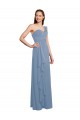 Sleeveless One Shoulder Chiffon A-Line Formal Dress / Bridesmaid Dress Brisbane