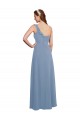 Sleeveless One Shoulder Chiffon A-Line Formal Dress / Bridesmaid Dress Brisbane