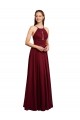 Sleeveless Spaghetti Straps Open Back Chiffon A-Line Bridesmaid Dress / Evening Dress Brisbane