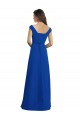 Sleeveless Royal Blue V-Neck Chiffon A-Line Bridesmaid Dress / Evening Dress Brisbane