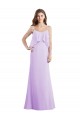 Sleeveless Spaghetti Straps Low Back Chiffon A-Line Bridesmaid Dress / Evening Dress Brisbane