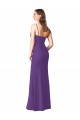Sleeveless Plum Purple Sweetheart Low Back Soft Chiffon A-Line Bridesmaid Dress Brisbane