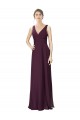 Sleeveless V-Neck Soft Chiffon & Lace A-Line Bridesmaid Gown Brisbane