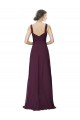 Sleeveless V-Neck Soft Chiffon & Lace A-Line Bridesmaid Gown Brisbane
