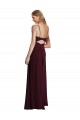 Sleeveless Spaghetti Straps Open Back Chiffon A-Line Wedding Party Dress Brisbane
