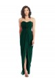 Sleeveless Ever Green Sweetheart Low Back Soft Chiffon A-Line Bridesmaid Dress Brisbane