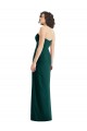 Sleeveless Ever Green Sweetheart Low Back Soft Chiffon A-Line Bridesmaid Dress Brisbane