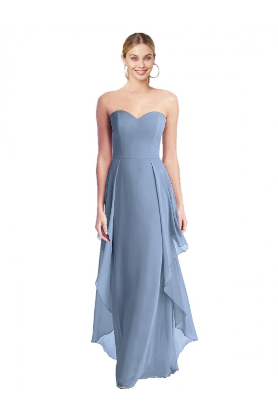 Sleeveless Sweetheart Chiffon A-Line Formal Dress / Bridesmaid Dress Brisbane