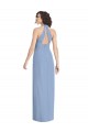 Sleeveless Halter Neck Open Back Soft Chiffon Trumpet Formal Evening Gown / Bridesmaid Dress Brisbane
