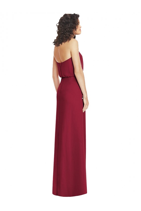 Sleeveless Sweetheart Low Back Soft Chiffon A-Line Formal Dress / Bridesmaid Dress Brisbane