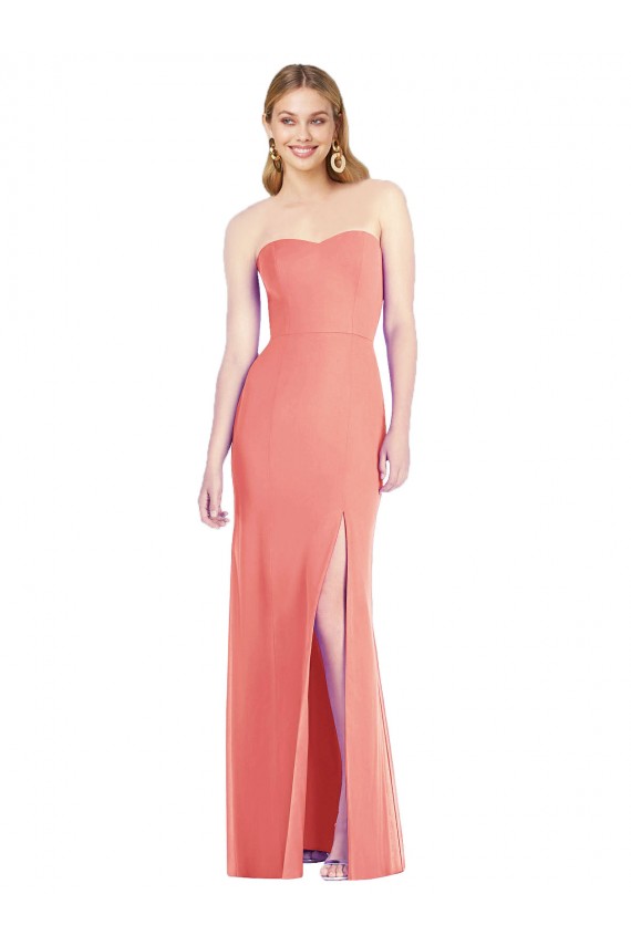 Sleeveless Desert Rose Sweetheart Soft Chiffon Trumpet Bridesmaid Dress Brisbane