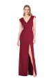 Ruffle Sleeves V-Neck Tie Back Soft Chiffon Mermaid Bridesmaid Dress Brisbane