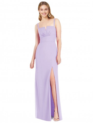 Sleeveless Spaghetti Straps Soft Chiffon Mermaid Bridesmaid Dress Brisbane