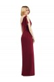 Sleeveless Olive Green One Shoulder Soft Chiffon Trumpet Bridesmaid Dress Brisbane