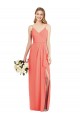 Sleeveless Spaghetti Straps Soft Chiffon Trumpet Formal Dress / Bridesmaid Dress Brisbane