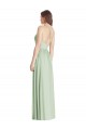 Sleeveless Spaghetti Straps Criss Cross Back Soft Chiffon A-Line Semi Formal Evening Dress / Bridesmaid Dress Brisbane
