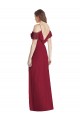 Cold Shoulder Spaghetti Straps V-Back Soft Chiffon Trumpet Semi Formal Evening Dress / Bridesmaid Dress Brisbane