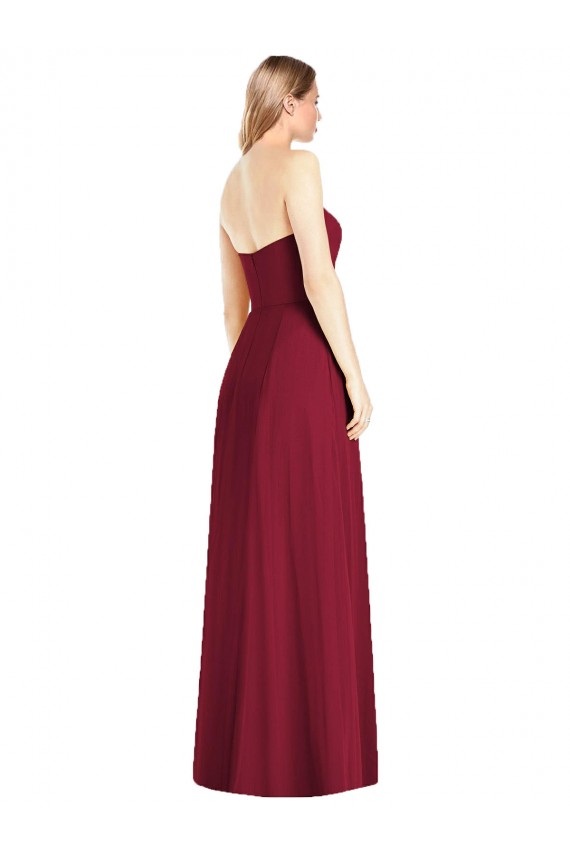 Sleeveless V-Neck Soft Chiffon Trumpet Semi Formal Evening Dress / Bridesmaid Dress Brisbane