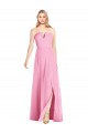 Sleeveless V-Neck Soft Chiffon Trumpet Semi Formal Evening Dress / Bridesmaid Dress Brisbane