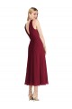 Sleeveless Halter Neck V-Back Soft Chiffon A-Line Prom Dress / Bridesmaid Dress Brisbane
