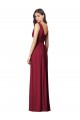 Sleeveless Royal Blue V-Neck V-Back Soft Chiffon A-Line Semi Formal Evening Dress / Bridesmaid Dress Brisbane