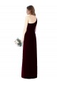 Sleeveless Dark Green One Shoulder Soft Chiffon Trumpet Bridesmaid Dress Brisbane
