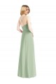 Sleeveless Spaghetti Straps V-Back Chiffon A-Line Bridesmaid Dress / Evening Dress Brisbane
