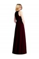 Sleeveless Halter Neck Soft Chiffon Trumpet Semi Formal Evening Dress / Bridesmaid Dress Brisbane