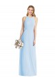 Sleeveless Halter Neck Soft Chiffon Trumpet Semi Formal Evening Dress / Bridesmaid Dress Brisbane