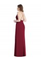 Sleeveless Spaghetti Straps Criss Cross Back Soft Chiffon Mermaid Bridesmaid Dress Brisbane