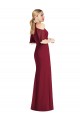 Cold Shoulder Halter Neck Soft Chiffon Mermaid Semi Formal Evening Dress / Bridesmaid Dress Brisbane